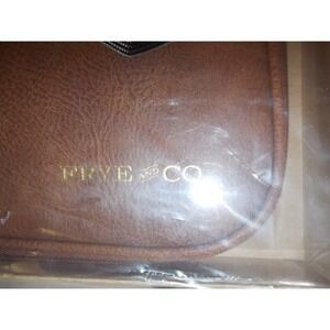 Frye and Co Vintage Cognac Tech Organizer Travel Storage Case 532-0909 Brown